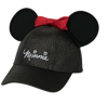 Picture of Disney Minnie Glitter Ears Adult Hat Black Red