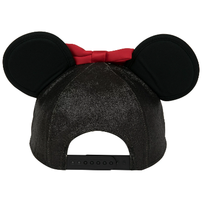 Picture of Disney Minnie Glitter Ears Adult Hat Black Red