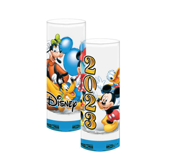 Disney Mickey and Friend 2023 Shot Glass Blue Bottom