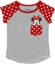 Picture of Disney Youth Minnie Peeking Pocket T-shirt Gray Medium