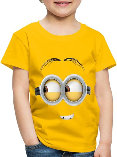 Picture of Minions Smiling Face Toddler T-Shirt Yellow 4T