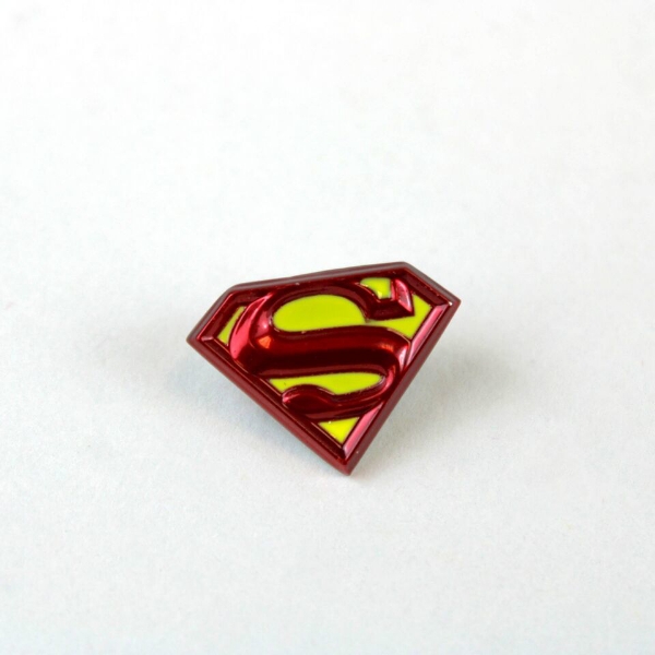 Picture of DC Comics Superman Colored Logo Pewter Lapel Pin