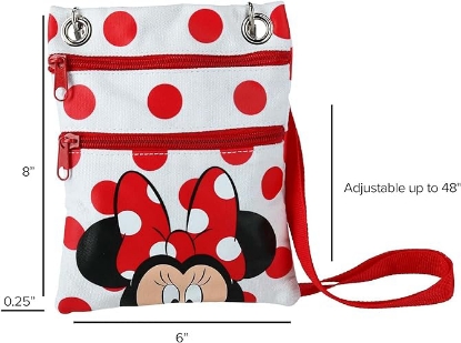 Picture of Disney Dotty Minnie Passport Bag  White