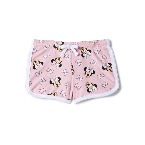 Picture of Disney Minnie Mouse All-Over-Print Girls Fashion Shorts Pink White XS