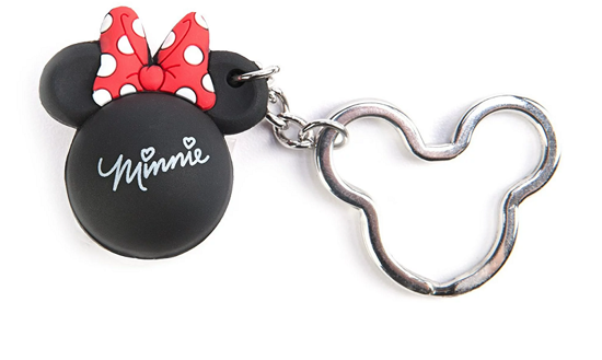 Picture of Disney Minnie Mouse Head Icon Ball Minnie Red Bow Keychain