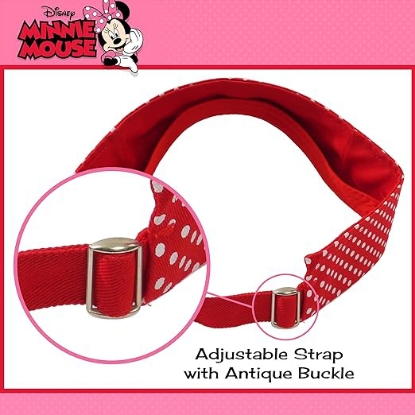 Picture of Disney's Minnie Mouse Polka Dot Adjustable Sun Visor Red One Size