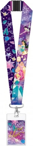 Picture of Disney Princesses Lead Heart Purple Deluxe Lanyard
