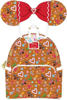 Picture of Disney Loungefly Mini Backpack - Gingerbread Mickey And Minnie Mouse Mini Backpack With Ears Headband