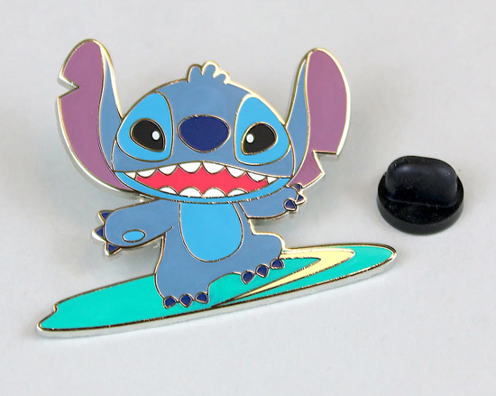 Picture of Disney Stitch Surfboard Collectible Enamel Lapel Pin