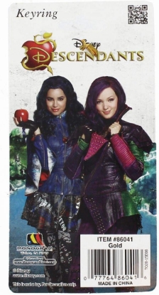 Picture of Disney Descendants Logo Gold Pewter Key Ring