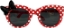 Picture of Disney Minnie Mouse Youth Cat Eye Polka Dot Sunglasses