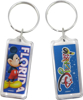 Picture of Disney Coy Mickey Lucite Keychain (Florida Namedrop)