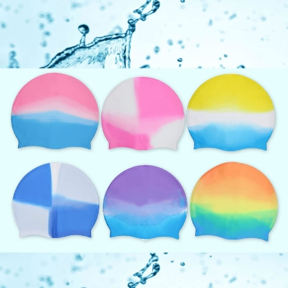 Picture of Strand Import Silicone Swim Cap Multi Color
