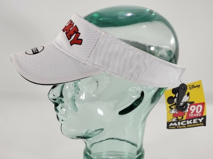 Picture of Disney Mickey Mouse Golf Visor Cap White Strap Back Adjustable