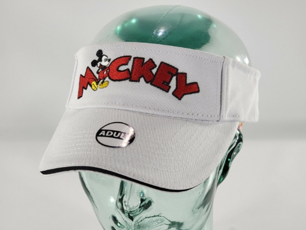 Picture of Disney Mickey Mouse Golf Visor Cap White Strap Back Adjustable
