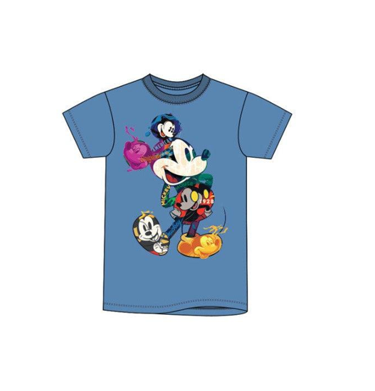 Picture of Disney Mickey Mouse Blue Tie Dye Portrait Tee XL