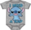 Picture of Disney Lilo and Stitch Infant Onesie I Need A Nap Gray Bodysuit 24M