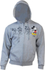 Picture of Disney Adult Mickey Plus One Zip Up Unisex Hoodie Gray Large