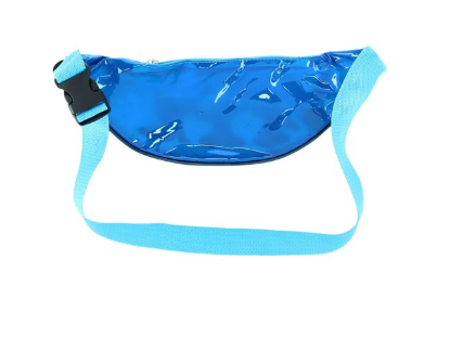 Picture of Disney Lilo & Stitch Blue Clear Vinyl Stitch Sitting Trio Waist Belly Bag Fanny Pack