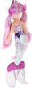 Picture of Ty Lorelei Sequin Purple Mermaid Medium Plush Doll