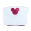 Picture of Disney Women's Shimmer Mickey Mouse Sun Visor Pink White