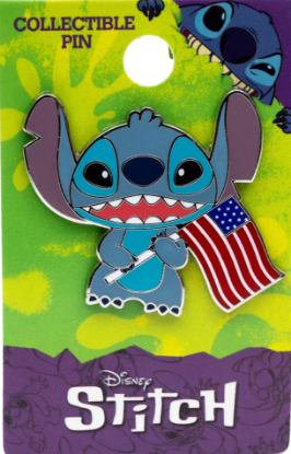 Picture of Disney Stitch 4th of July Enamel Pin