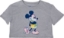 Picture of Disney Junior Tie Dye Top Mickey Mouse Grey Crop Top Shirts for Girls Size Xs