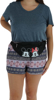 Picture of Disney Mickey and Minnie Mouse Peeking Fanny Pack Black