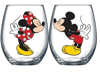 Picture of Disney Mickey and Minnie Kissing 14.5 oz Wine Glass Set