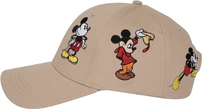 Picture of Disney Mickey Mouse Through The Years Baseball Cap Brown Brown One Size