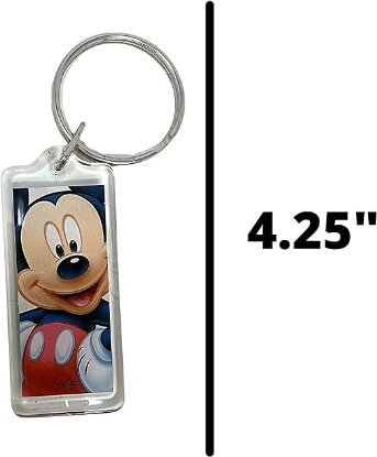 Picture of Disney Full on Mickey Mouse Lucite Keychain