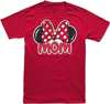 Picture of Disney Minnie Mouse Adults Mom Fan T-Shirt Small Red