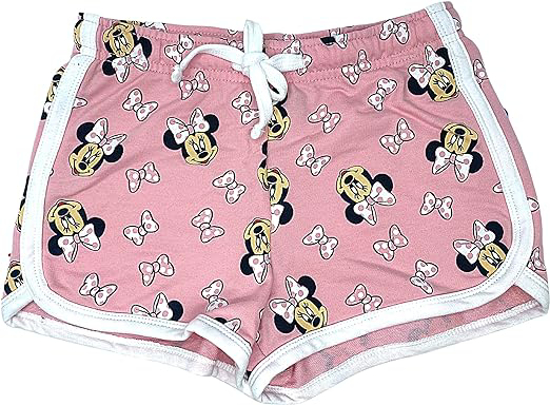Picture of Disney Minnie Mouse All-Over-Print Girls Fashion Pink Shorts Size Small