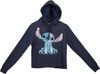 Picture of Disney Lilo and Stitch Just Chillin' Juniors Crop Hoodie Large