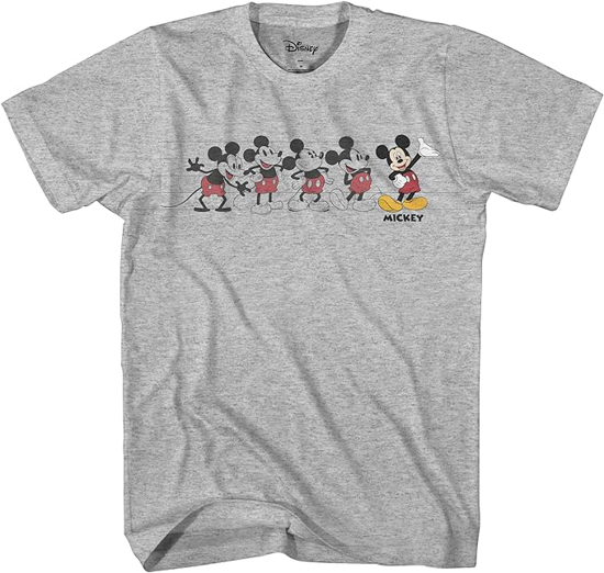Picture of Disney Mickey Mouse Music Evolution Adult Graphic T-Shirt for Men Large
