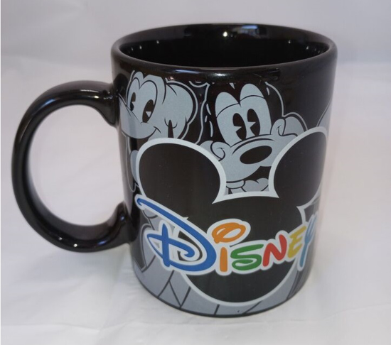 Picture of Disney Black Classic Mickey Mouse and Friends Character Ceramic Coffee Mug, 11 oz