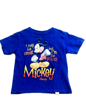 Picture of Disney Mickey Mouse Boss Toddler Boys Tee T Shirt Royal Blue Medium