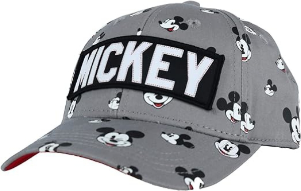 Picture of Disney Kids' Mickey Mouse Print Baseball Cap Gray Black