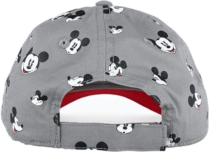 Picture of Disney Kids' Mickey Mouse Print Baseball Cap Gray Black