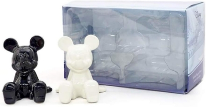 Picture of Disney Mickey Mouse Sitting Ceramics Salt and Pepper Shakers 3.5 Inch Black and White