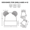 Picture of Minnie Mouse Ears Bow Cuff Beanie And Gloves Set
