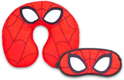 Picture of Marvel Spiderman 3-Piece Travel Set Blanket Pillow Mask