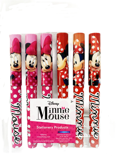 Picture of Disney Minnie Mouse 6 Pack of Pink and Red Pens