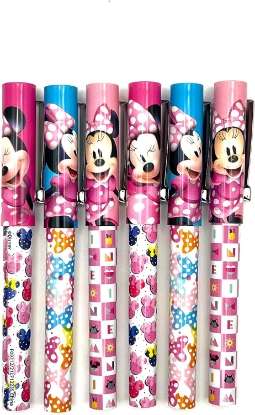 Picture of Disney Minnie Mouse 6 Pack of Pink and Red Pens