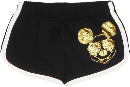 Picture of Disney Mickey Mouse Gold Foil Women's Beach Shorts Xs