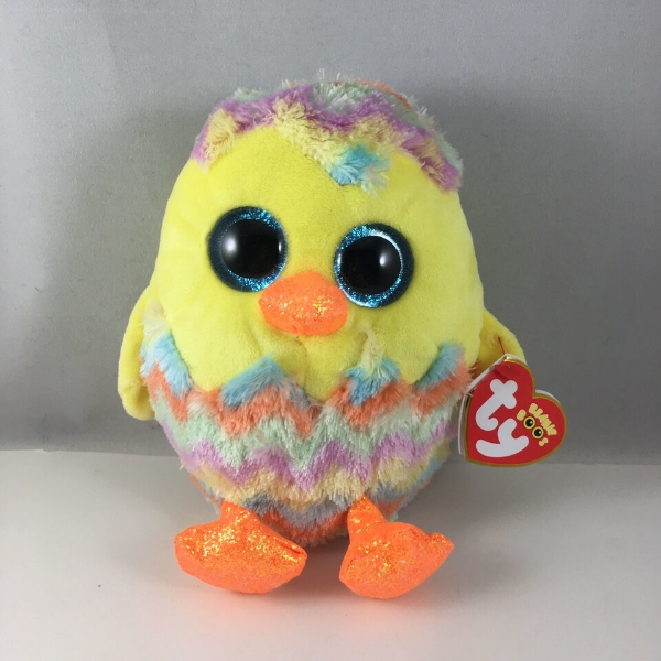Picture of Ty Beanie Boos Corwin Colorful Easter Chick in Egg 6 Inch