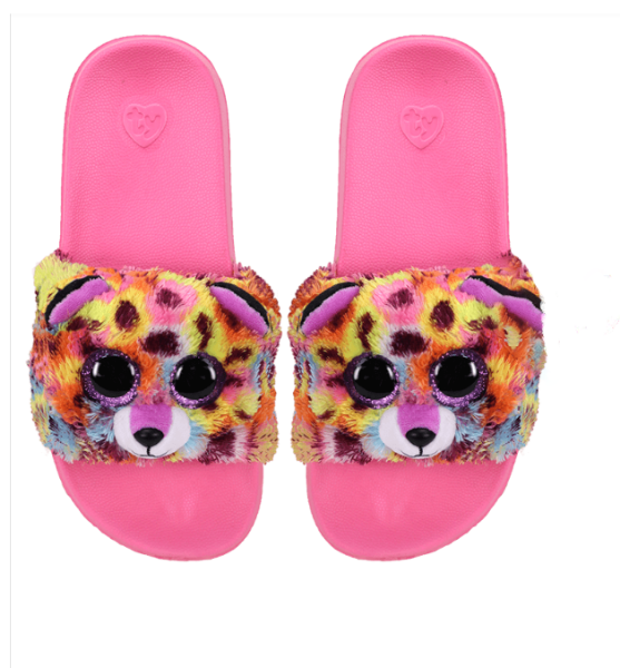 Picture of Ty Giselle The Leopard Pool Slides Medium