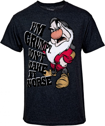 Picture of Disney I'm Grumpy Don't Make It Worse Adult T-Shirt XL