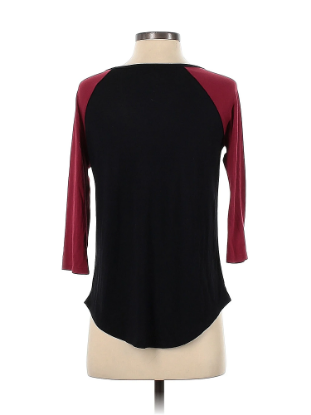 Picture of Disney Harry Potter Platform Crossing Junior 3/4 Sleeve Fashion Top Black Red Large