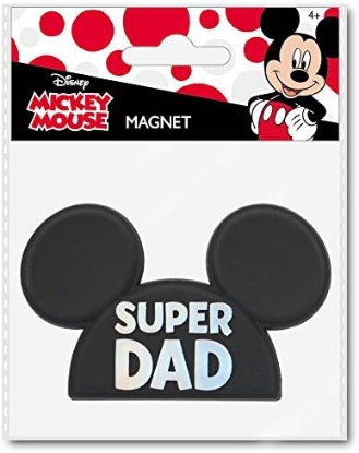 Picture of Disney Mickey Mouse Icon Head Super Dad PVC Magnet